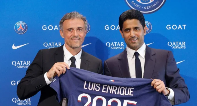 Luis Enrique y Nasser AL- Khelaifi