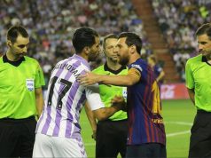 Javi Moyano: Jerarquía ganada a pulso Javi Moyano saluda a Messi