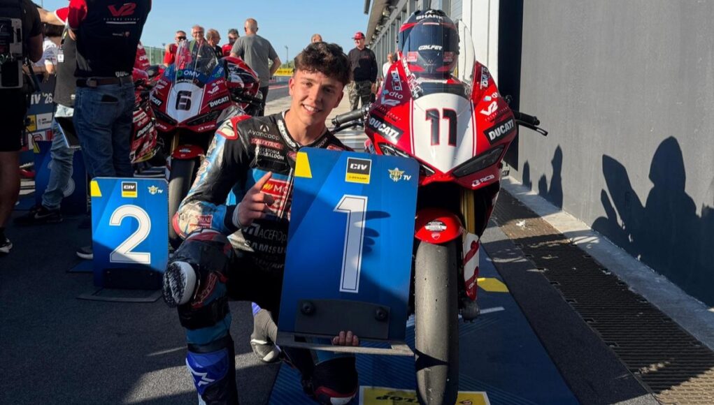 Jesús Torres gana la primera en la V2 Ducati Future Champ Academy y busca un patrocinador que le permita seguir corriendo
